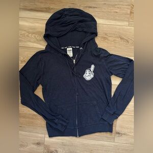 Vintage Pink Victorias Secret Cleveland Indians Zip Up Hoodie M